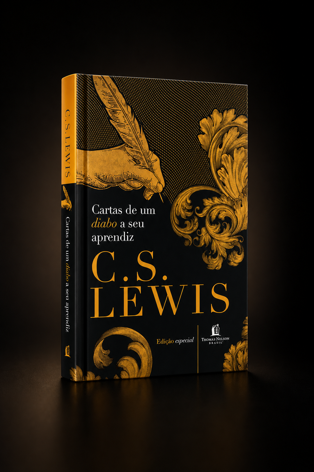 Foto premium do livro Cartas de um Diabo a seu Aprendiz em capa dura